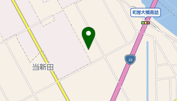 北部保育所避難施設の地図画像