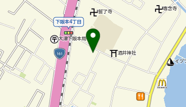 下阪本市民センターの地図画像
