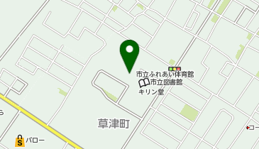 ふれあい体育館の地図画像