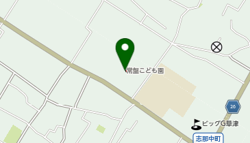 常盤こども園の地図画像