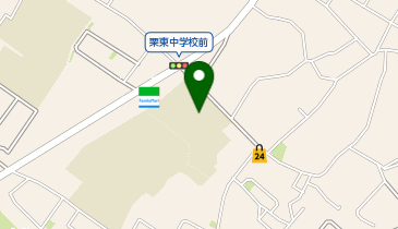 栗東中学校の地図画像