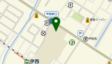 甲西中学校の地図画像