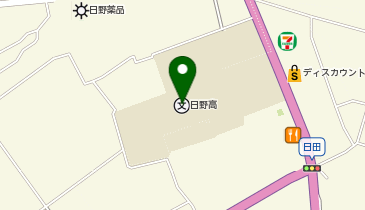 日野高等学校の地図画像