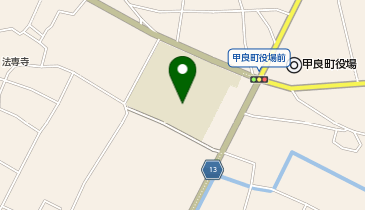 甲良中学校グラウンドの地図画像