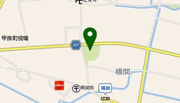 横関グラウンドの地図画像