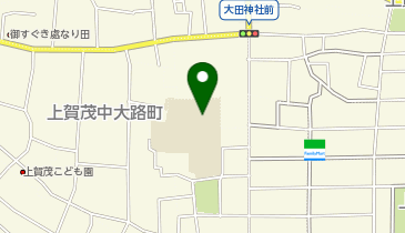 上賀茂小学校の地図画像