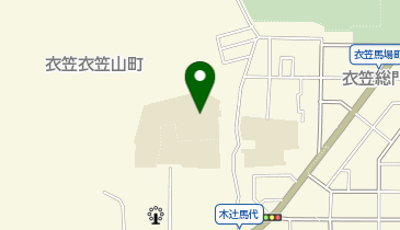 衣笠中学校の地図画像