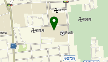 紫野高等学校の地図画像