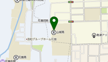 府立山城高等学校の地図画像