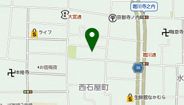 元西陣小学校の地図画像