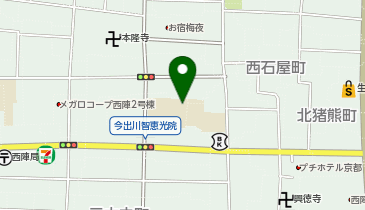 西陣中央小学校の地図画像