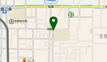 朱雀中学校の地図画像