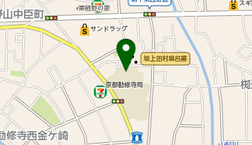 勧修小学校の地図画像