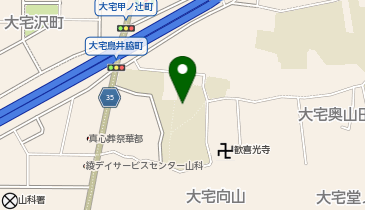 大宅中学校の地図画像