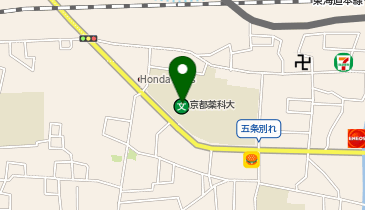 京都薬科大学の地図画像