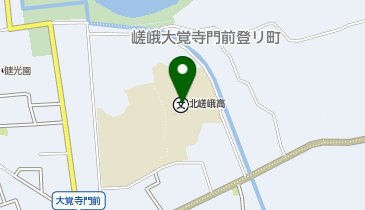 府立北嵯峨高等学校の地図画像