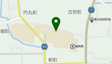 亀岡中学校(体育館)の地図画像