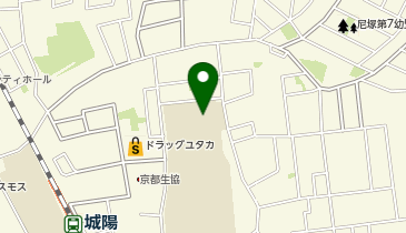 城陽市立城陽中学校の地図画像
