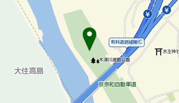木津川河川敷運動広場の地図画像