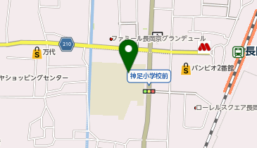 長岡京市立神足小学校の地図画像