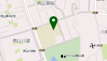 八幡市立さくら小学校の地図画像