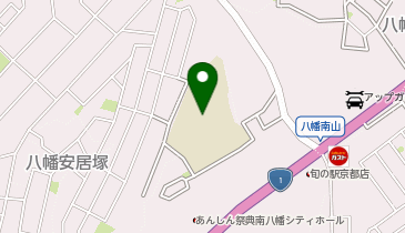 八幡市立南山小学校の地図画像