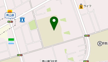 八幡市立男山第二中学校の地図画像