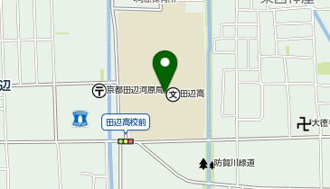 京都府立田辺高等学校の地図画像