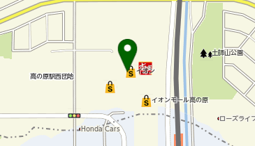 イオンモール高の原の地図画像