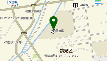 茨田高等学校の地図画像