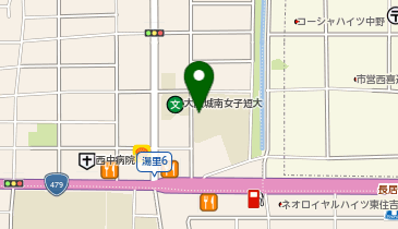 湯里小学校の地図画像