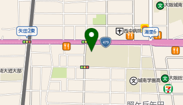 矢田北小学校の地図画像