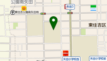 矢田西小学校の地図画像