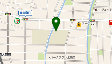 東住吉中学校の地図画像