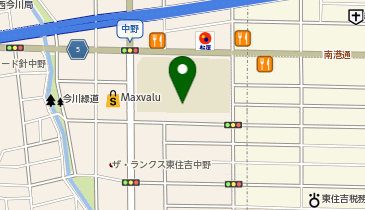 中野中学校の地図画像