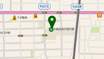 大阪芸術大学短期大学部の地図画像