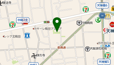 浮田公園の地図画像