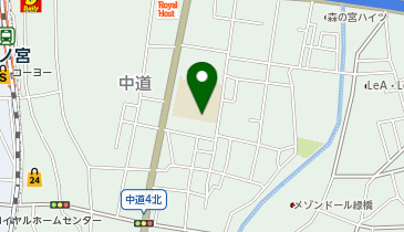 北中道小学校の地図画像