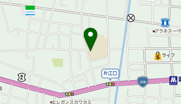 神路小学校の地図画像