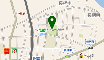 長柄公園の地図画像