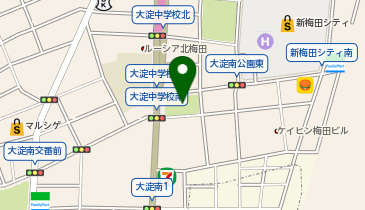 大淀南公園の地図画像