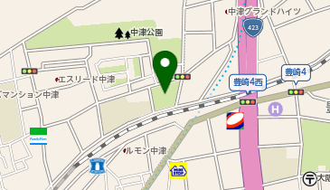 中津東公園の地図画像