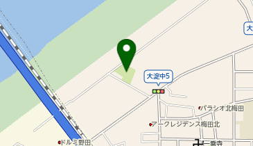 大淀西公園の地図画像