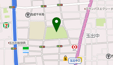 玉出西公園の地図画像