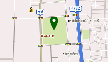 南津守さくら公園の地図画像