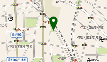 浪速東公園の地図画像