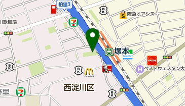 柏里公園の地図画像
