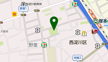 柏里西公園の地図画像
