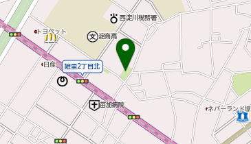 野里西公園の地図画像