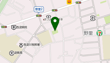 野里北公園の地図画像